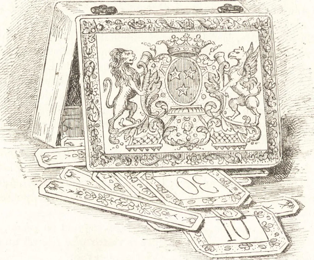 An illustration from Le livre des collectionneurs, 1885, leaf 841