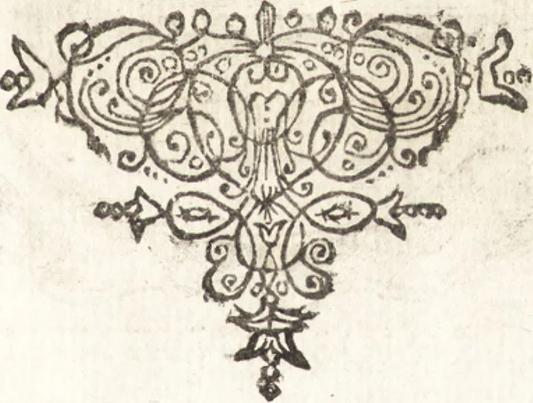 An illustration from Lucis euangelicae sub velum sacrorum emblematum reconditae, pars tertia : hoc est, caeleste pantheon, sive caelum novum in festa et gesta sanctorum totius anni, selectâ historiâ, & morali doctrinâ, 1659, leaf 1082