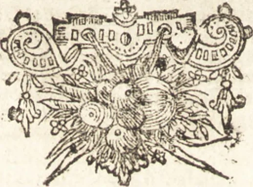 An illustration from Lucis euangelicae sub velum sacrorum emblematum reconditae, pars tertia : hoc est, caeleste pantheon, sive caelum novum in festa et gesta sanctorum totius anni, selectâ historiâ, & morali doctrinâ, 1659, leaf 749