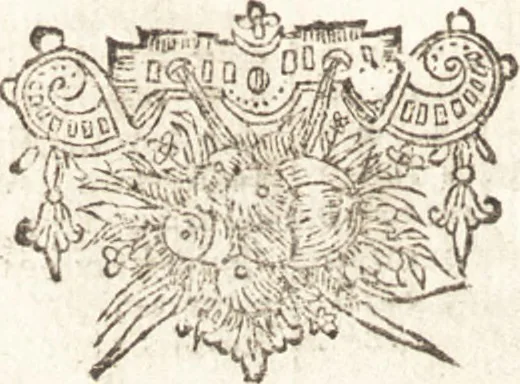 An illustration from Lucis euangelicae sub velum sacrorum emblematum reconditae, pars tertia : hoc est, caeleste pantheon, sive caelum novum in festa et gesta sanctorum totius anni, selectâ historiâ, & morali doctrinâ, 1659, leaf 781