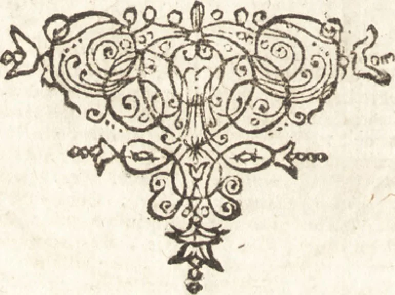 An illustration from Lucis euangelicae sub velum sacrorum emblematum reconditae, pars tertia : hoc est, caeleste pantheon, sive caelum novum in festa et gesta sanctorum totius anni, selectâ historiâ, & morali doctrinâ, 1659, leaf 821