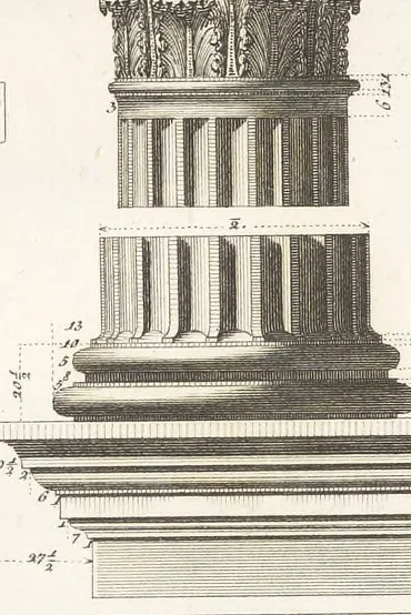 An illustration from Monumenti di fabbriche antiche estratti dai disegni dei piu celebri autori, 1796, leaf 156