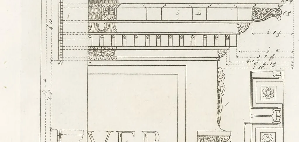 An illustration from Monumenti di fabbriche antiche estratti dai disegni dei piu celebri autori, 1796, leaf 100