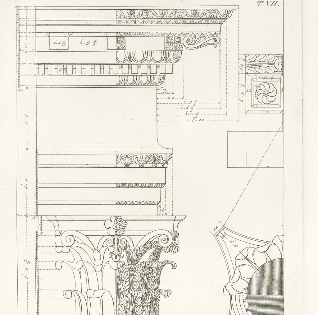 An illustration from Monumenti di fabbriche antiche estratti dai disegni dei piu celebri autori, 1796, leaf 150
