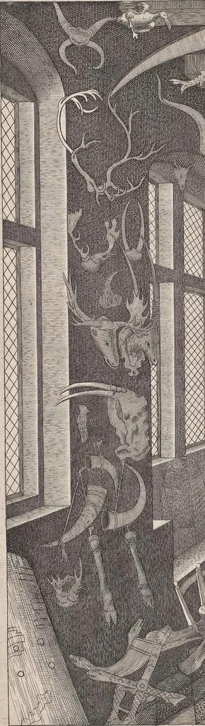An illustration from Museum Wormianum, seu, Historia rerum rariorum : tam naturalium, quam artificialium, tam domesticarum, quam exoticarum, quae Hafniae Danorum in aedibus authoris servantur, 1655, leaf 27