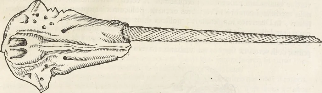 An illustration from Museum Wormianum, seu, Historia rerum rariorum : tam naturalium, quam artificialium, tam domesticarum, quam exoticarum, quae Hafniae Danorum in aedibus authoris servantur, 1655, leaf 312