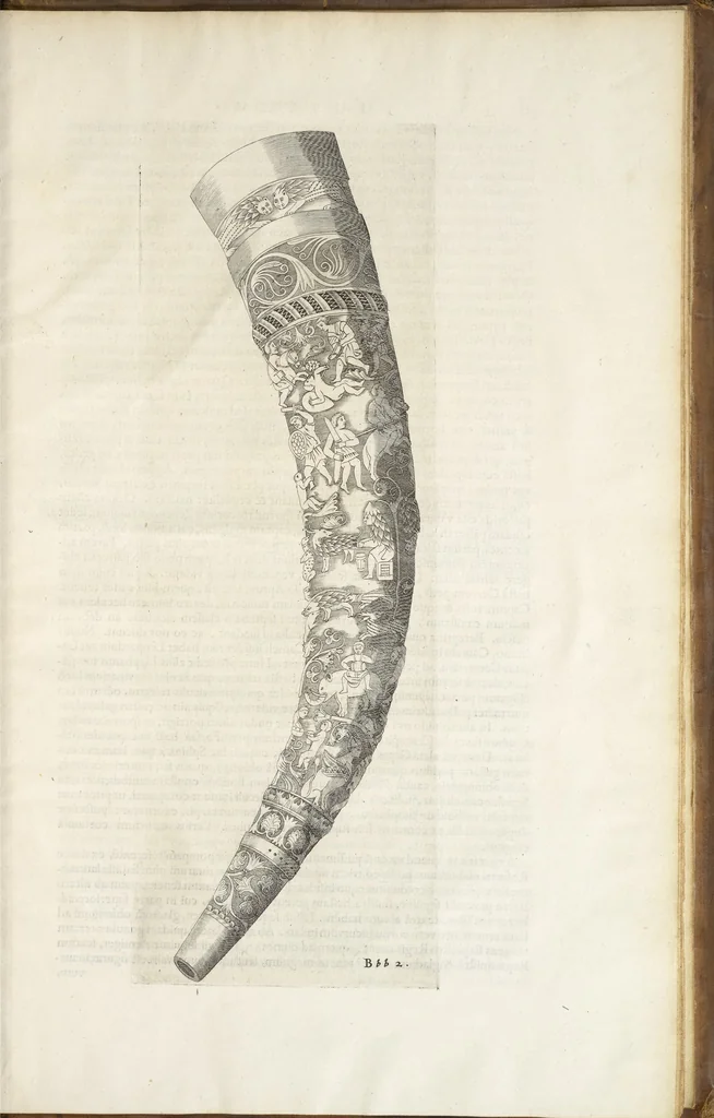 An illustration from Museum Wormianum, seu, Historia rerum rariorum : tam naturalium, quam artificialium, tam domesticarum, quam exoticarum, quae Hafniae Danorum in aedibus authoris servantur, 1655, leaf 406
