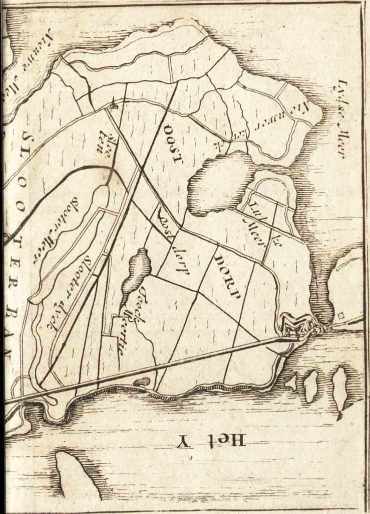 An illustration from The Netherland-historian : containing a true and exact relation of what hath passed in the late warrs between the King of Great Britain, and the French King with their allyes, against the States Generall of the United Provinces, from the beginning thereof anno. 1671 to the conclusion of peace between His aforesaid Majesty of Britain, and the said States, with the continuation of what hath since happened between France and his allyes, against the said States, and their confœderates, to the end of the year 1674 : illustrated with above 60 sculptures, being the exact delineations of the most principall fortifications in those provinces, and the pourtraictures of severall mighty princes and eminent officers, 1675, leaf 88