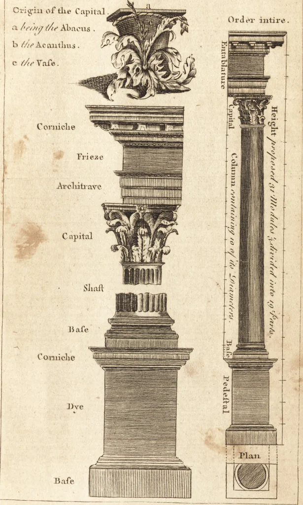 An illustration from A new and complete dictionary of arts and sciences : comprehending all the branches of useful knowledge, with accurate descriptions as well of the various machines, instruments, tools, figures, and schemes necessary for illustrating them, as of the classes, kinds, preparations, and uses of natural productions, whether animals, vegetables, minerals, fossils, or fluids : together with the kingdoms, provinces, cities, towns, and other remarkable places throughout the world : illustrated with above three hundred copper-plates, engraved by Mr. Jefferys, geographer to His Majesty : the whole extracted from the best authors in all languages, 1763, leaf 874