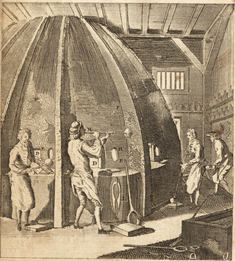 An illustration from A new and complete dictionary of arts and sciences : comprehending all the branches of useful knowledge, with accurate descriptions as well of the various machines, instruments, tools, figures, and schemes necessary for illustrating them, as of the classes, kinds, preparations, and uses of natural productions, whether animals, vegetables, minerals, fossils, or fluids : together with the kingdoms, provinces, cities, towns, and other remarkable places throughout the world : illustrated with above three hundred copper-plates, engraved by Mr. Jefferys, geographer to His Majesty : the whole extracted from the best authors in all languages, 1763, leaf 705