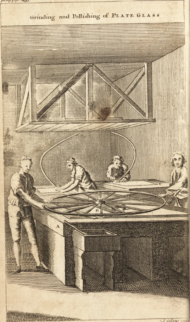 An illustration from A new and complete dictionary of arts and sciences : comprehending all the branches of useful knowledge, with accurate descriptions as well of the various machines, instruments, tools, figures, and schemes necessary for illustrating them, as of the classes, kinds, preparations, and uses of natural productions, whether animals, vegetables, minerals, fossils, or fluids : together with the kingdoms, provinces, cities, towns, and other remarkable places throughout the world : illustrated with above three hundred copper-plates, engraved by Mr. Jefferys, geographer to His Majesty : the whole extracted from the best authors in all languages, 1763, leaf 713
