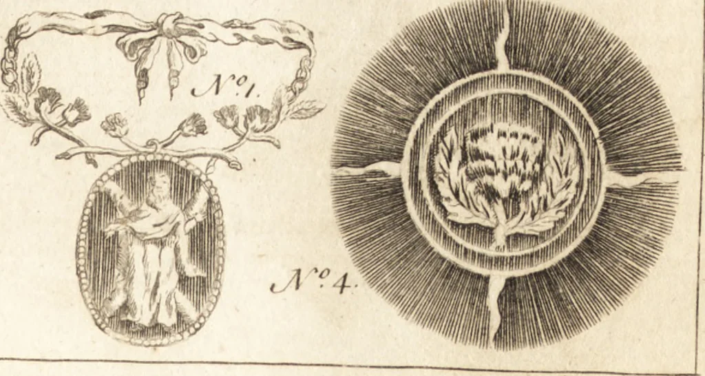 An illustration from A new and complete dictionary of arts and sciences : comprehending all the branches of useful knowledge, with accurate descriptions as well of the various machines, instruments, tools, figures, and schemes necessary for illustrating them, as of the classes, kinds, preparations, and uses of natural productions, whether animals, vegetables, minerals, fossils, or fluids : together with the kingdoms, provinces, cities, towns, and other remarkable places throughout the world : illustrated with above three hundred copper-plates, engraved by Mr. Jefferys, geographer to His Majesty : the whole extracted from the best authors in all languages, 1763, leaf 580
