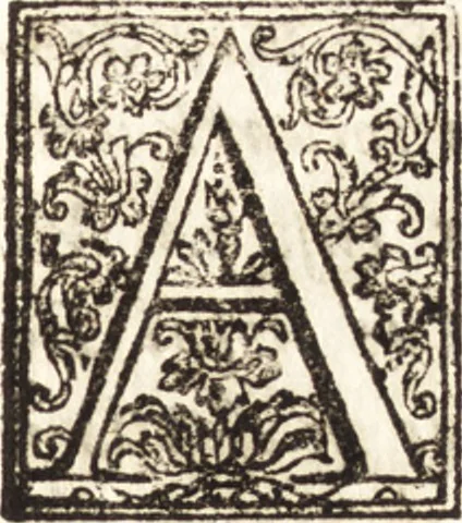 An illustration from Notizie de' professori del disegno da Cimabue in qua : per le quali si dimostra come, e per chi le bell' arti di pittura, scultura, e architettura lasciata la rozzezza delle maniere greca, e gottica, si siano in questi secoli ridotte all' antica loro perfezione, 1681, leaf 12