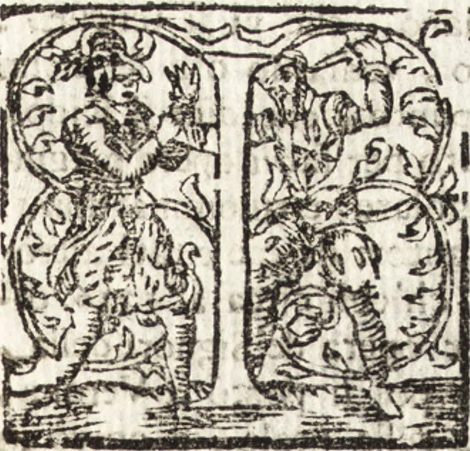 An illustration from Notizie de' professori del disegno da Cimabue in qua : per le quali si dimostra come, e per chi le bell' arti di pittura, scultura, e architettura lasciata la rozzezza delle maniere greca, e gottica, si siano in questi secoli ridotte all' antica loro perfezione, 1681, leaf 180