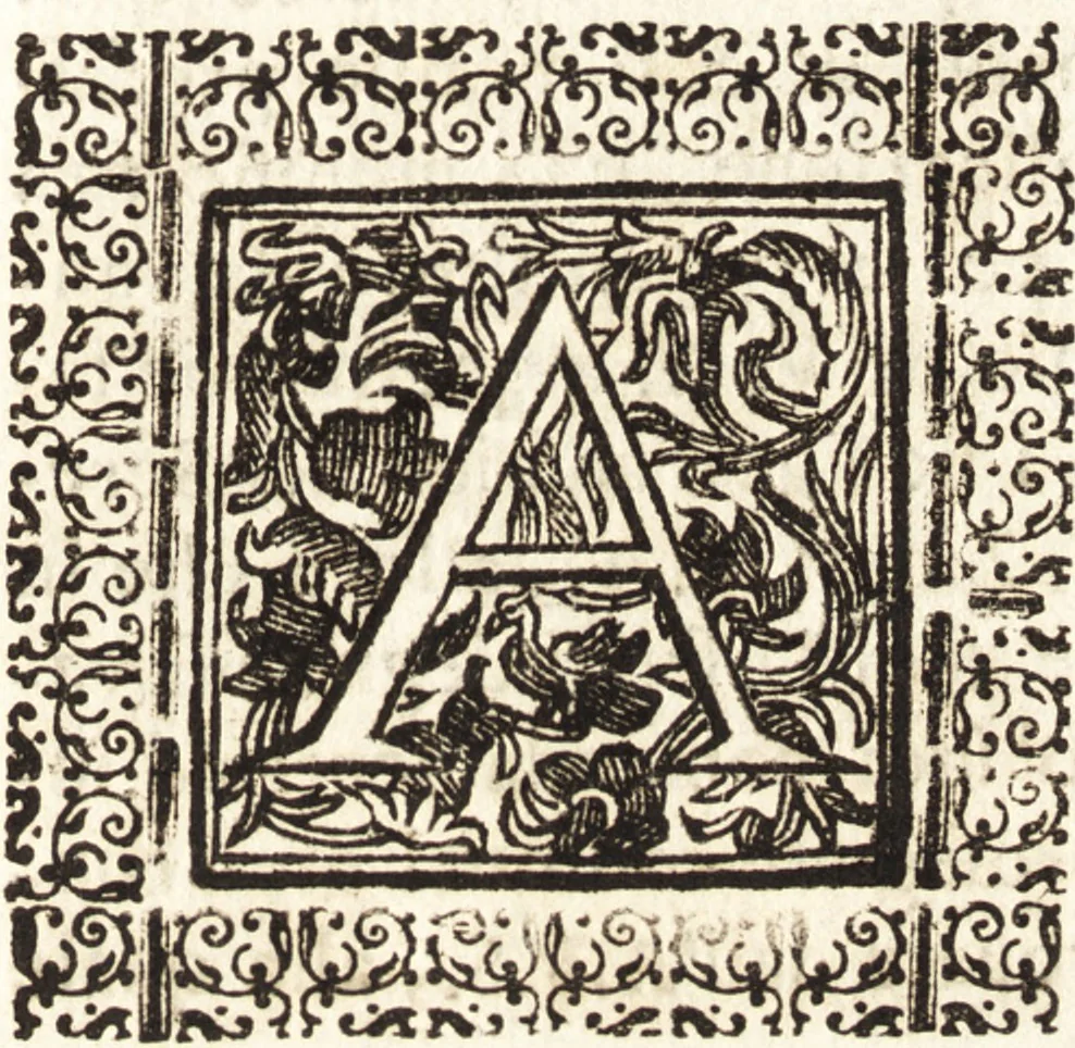 An illustration from Notizie de' professori del disegno da Cimabue in qua : per le quali si dimostra come, e per chi le bell' arti di pittura, scultura, e architettura lasciata la rozzezza delle maniere greca, e gottica, si siano in questi secoli ridotte all' antica loro perfezione, 1681, leaf 6