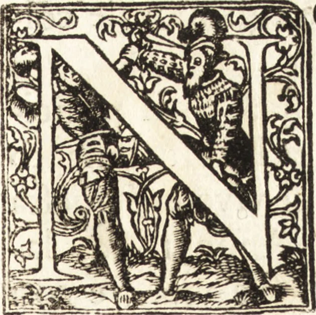 An illustration from Notizie de' professori del disegno da Cimabue in qua : per le quali si dimostra come, e per chi le bell' arti di pittura, scultura, e architettura lasciata la rozzezza delle maniere greca, e gottica, si siano in questi secoli ridotte all' antica loro perfezione, 1681, leaf 303