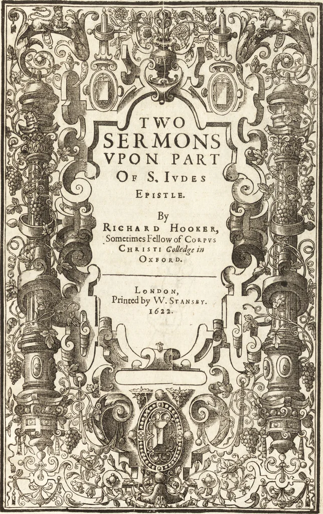 An illustration from Of the lawes of ecclesiastical politie : eight books, 1622, leaf 614
