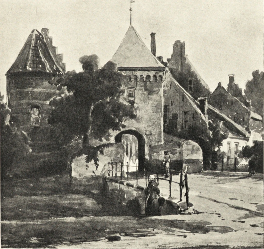 An illustration from Oud-Nederlandsche steden in haar ontstaan, groei en ontwikkeling, 1909, leaf 13