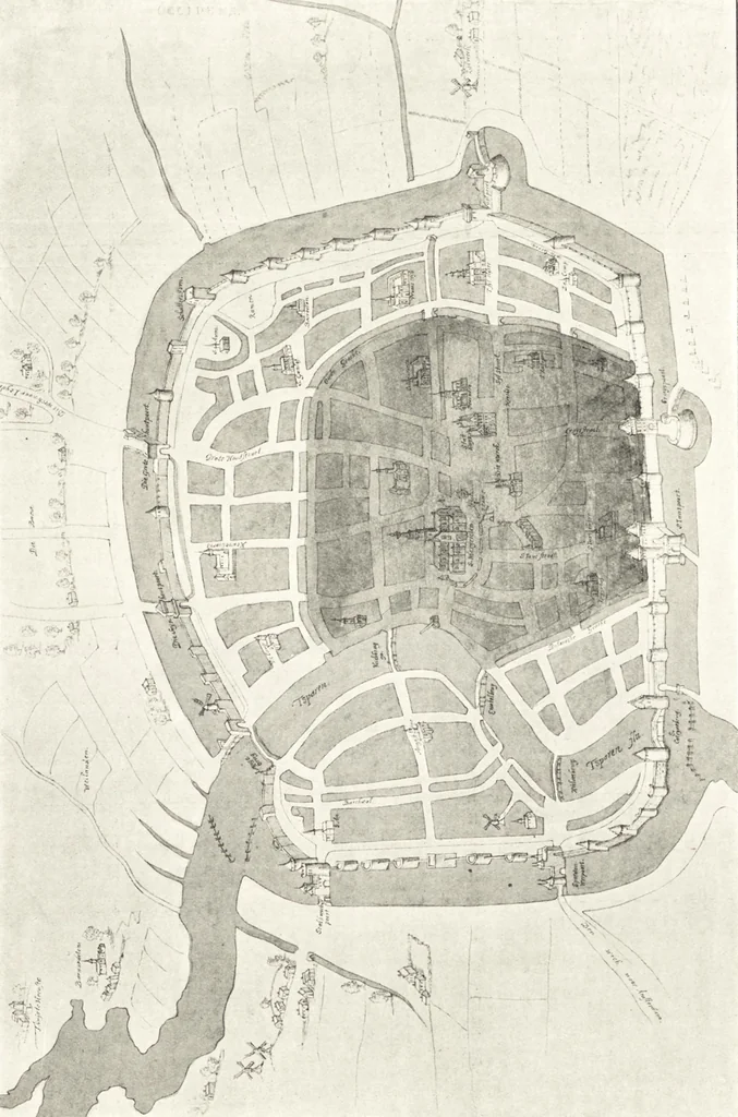 An illustration from Oud-Nederlandsche steden in haar ontstaan, groei en ontwikkeling, 1909, leaf 131