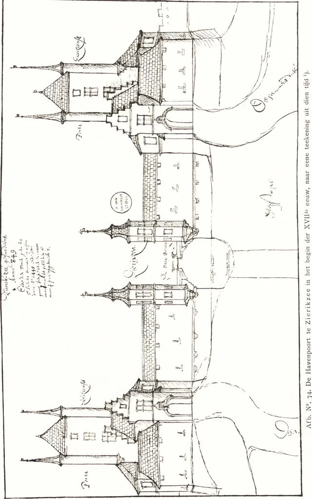 An illustration from Oud-Nederlandsche steden in haar ontstaan, groei en ontwikkeling, 1909, leaf 143