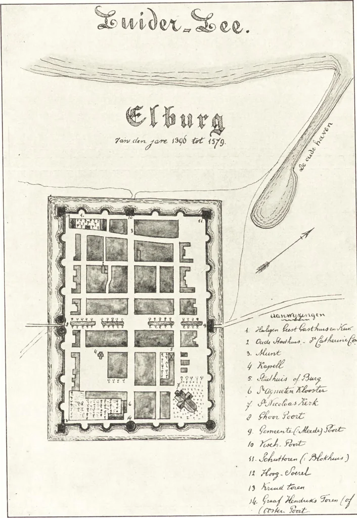 An illustration from Oud-Nederlandsche steden in haar ontstaan, groei en ontwikkeling, 1909, leaf 247