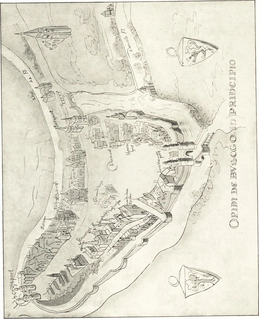 An illustration from Oud-Nederlandsche steden in haar ontstaan, groei en ontwikkeling, 1909, leaf 53
