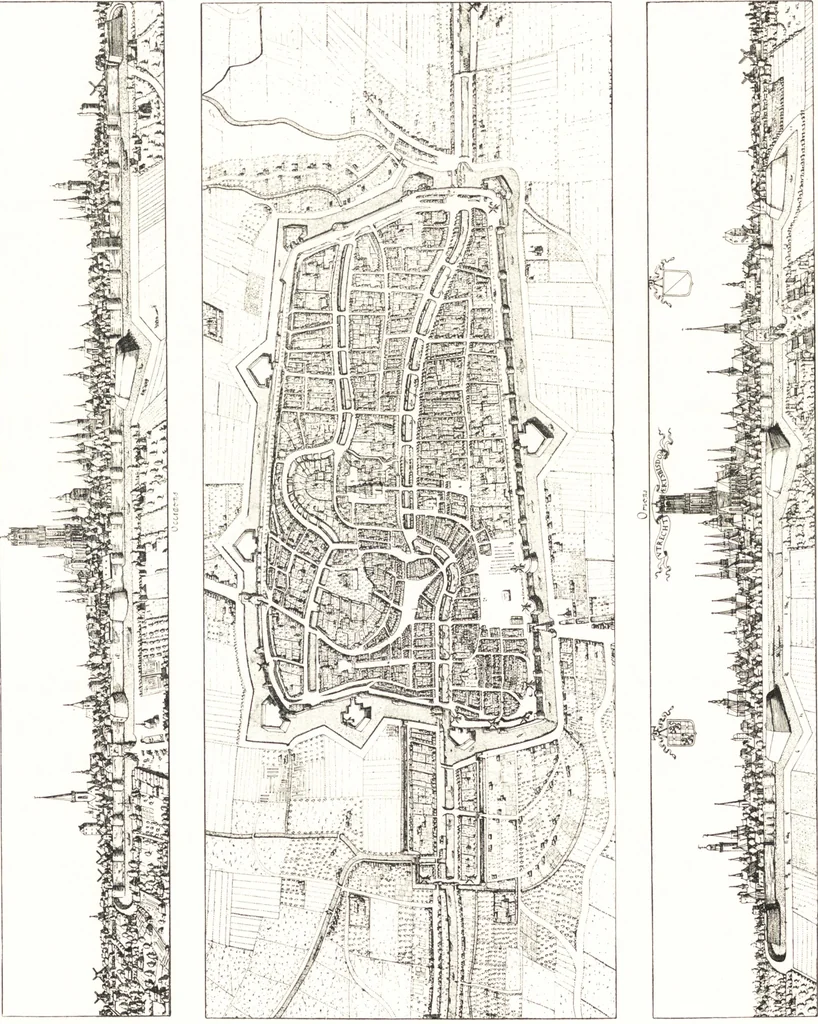 An illustration from Oud-Nederlandsche steden in haar ontstaan, groei en ontwikkeling, 1909, leaf 55
