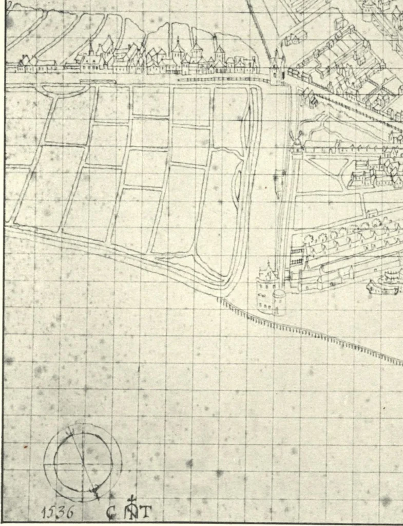 An illustration from Oud-Nederlandsche steden in haar ontstaan, groei en ontwikkeling, 1909, leaf 60
