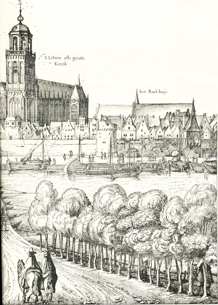 An illustration from Oud-Nederlandsche steden in haar ontstaan, groei en ontwikkeling, 1909, leaf 77