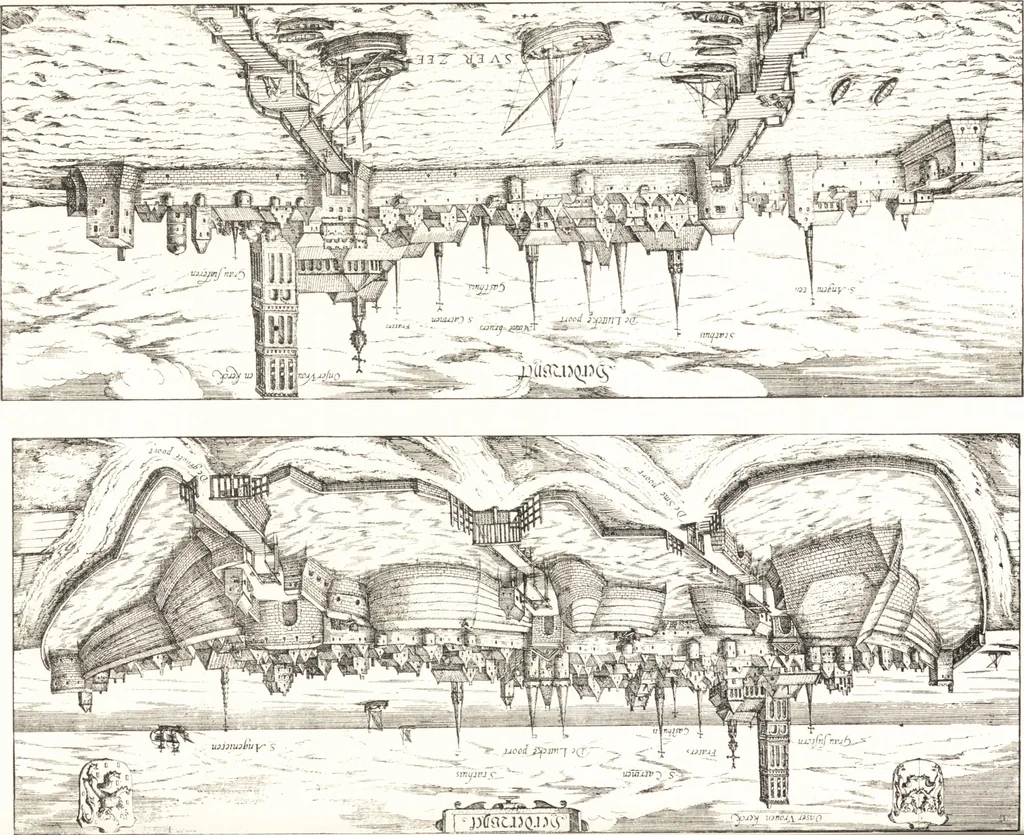 An illustration from Oud-Nederlandsche steden in haar ontstaan, groei en ontwikkeling, 1909, leaf 91