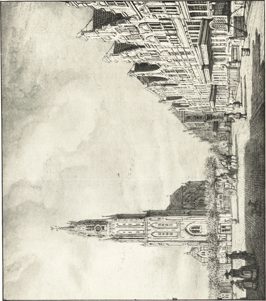 An illustration from Oud-Nederlandsche steden in haar ontstaan, groei en ontwikkeling, 1909, leaf 32