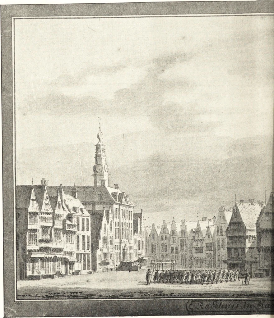 An illustration from Oud-Nederlandsche steden in haar ontstaan, groei en ontwikkeling, 1909, leaf 487