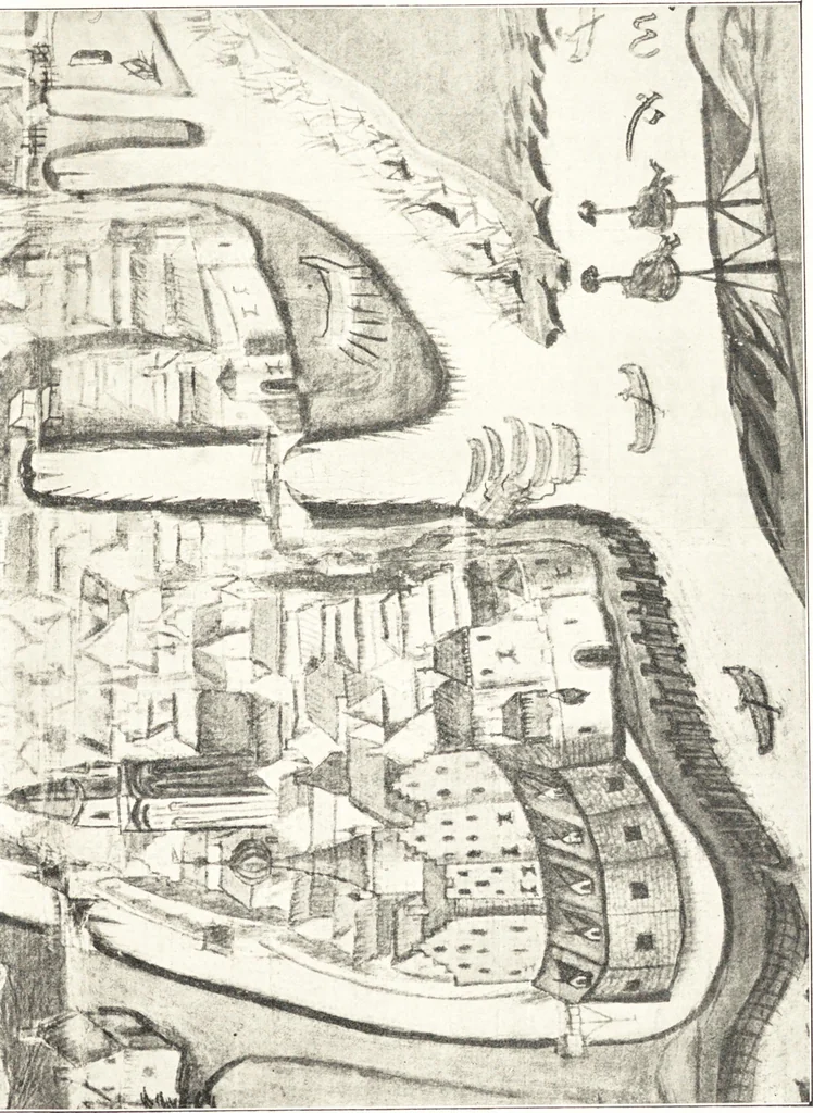 An illustration from Oud-Nederlandsche steden in haar ontstaan, groei en ontwikkeling, 1909, leaf 118