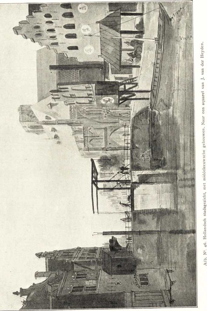 An illustration from Oud-Nederlandsche steden in haar ontstaan, groei en ontwikkeling, 1909, leaf 122