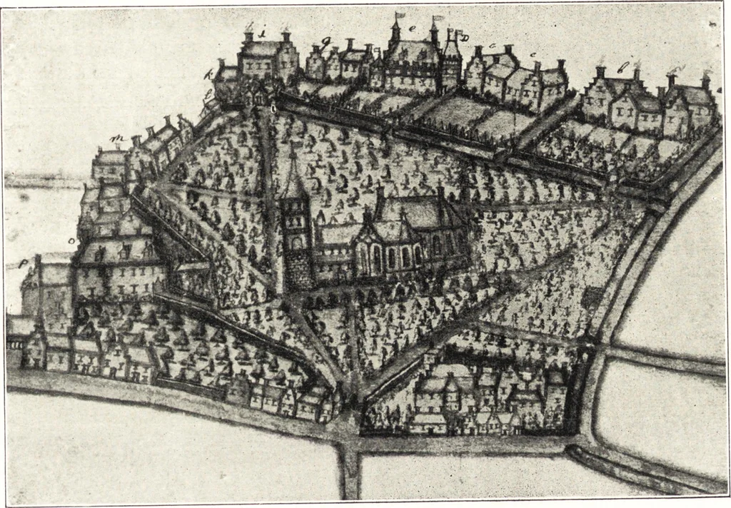 An illustration from Oud-Nederlandsche steden in haar ontstaan, groei en ontwikkeling, 1909, leaf 130