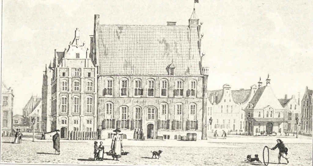 An illustration from Oud-Nederlandsche steden in haar ontstaan, groei en ontwikkeling, 1909, leaf 163