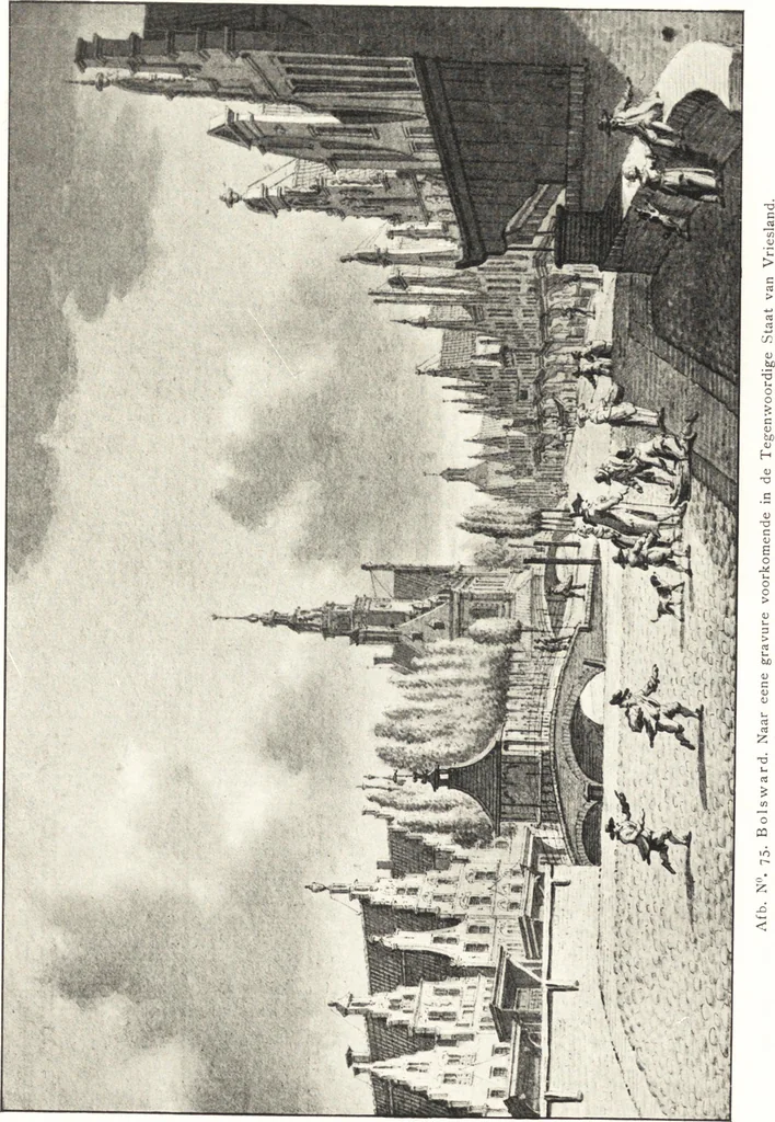 An illustration from Oud-Nederlandsche steden in haar ontstaan, groei en ontwikkeling, 1909, leaf 195