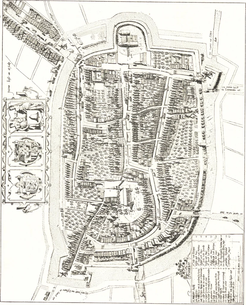 An illustration from Oud-Nederlandsche steden in haar ontstaan, groei en ontwikkeling, 1909, leaf 75