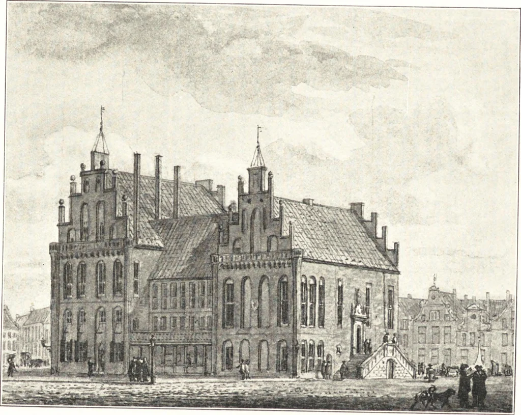 An illustration from Oud-Nederlandsche steden in haar ontstaan, groei en ontwikkeling, 1909, leaf 77