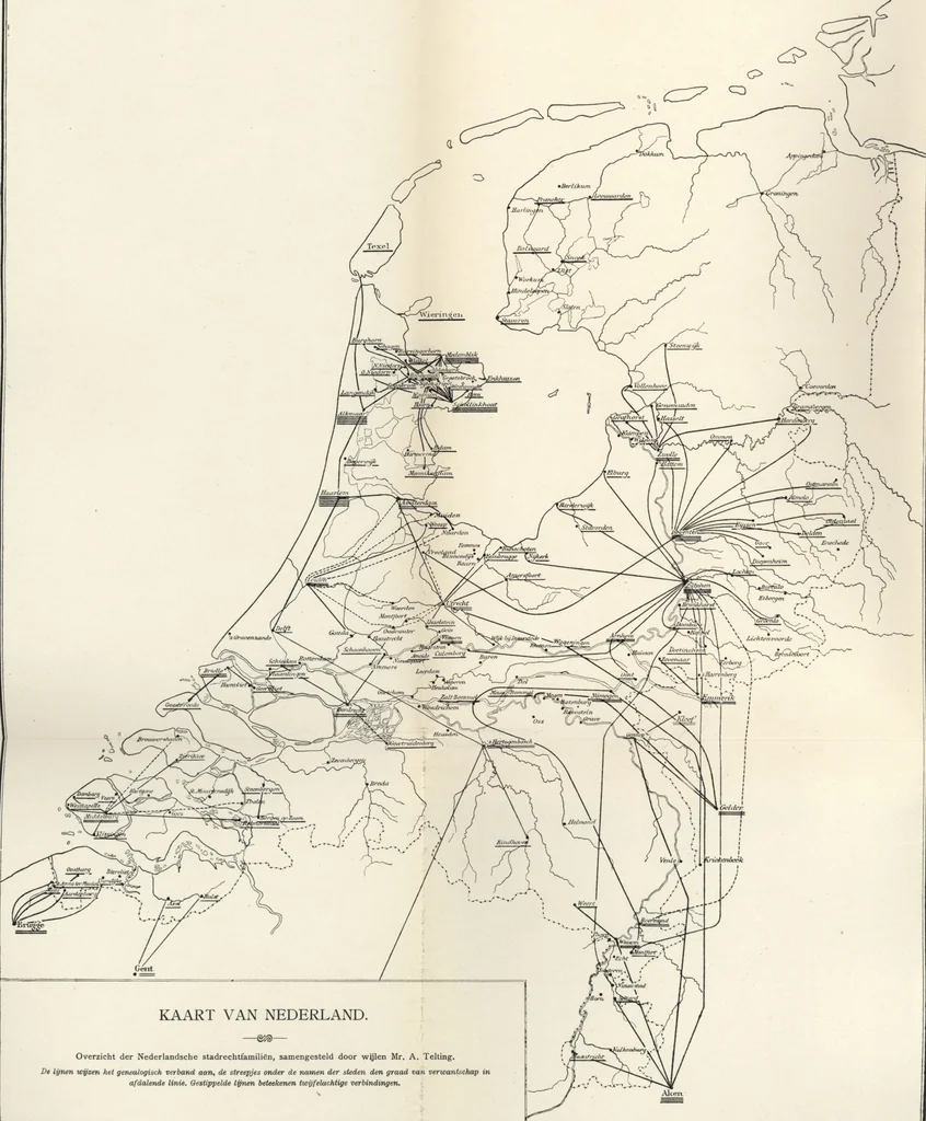 An illustration from Oud-Nederlandsche steden in haar ontstaan, groei en ontwikkeling, 1909, leaf 9