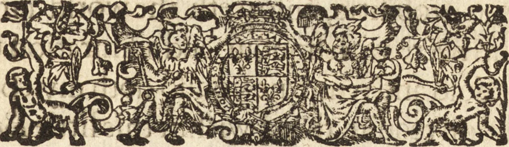 An illustration from The painting of the ancients, in three bookes : declaring by historicall observations and examples, the beginning, progresse, and consummation of that most noble art, and how those ancient artificers attained to their still so much admired excellencie, 1638, leaf 6