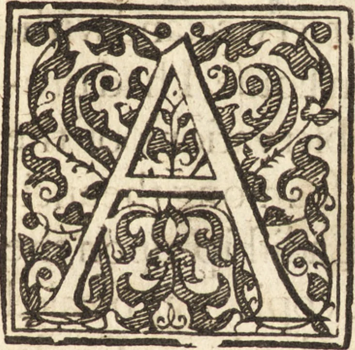 An illustration from The painting of the ancients, in three bookes : declaring by historicall observations and examples, the beginning, progresse, and consummation of that most noble art, and how those ancient artificers attained to their still so much admired excellencie, 1638, leaf 6
