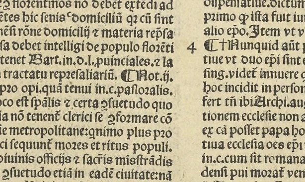 An illustration from Panormitani Prima[-Secunda] svper primo Decretalivm : Nicolai de Tvdeschis ... Commentariorũ prima[-secunda] in primum lib. Decretalium : unà cum summarijs & adnotationibus complurium doctissimorum iureconsultorum : ea fide excusa, ut nihil hactenus euulgatorum desiderari possit, 1546, leaf 608
