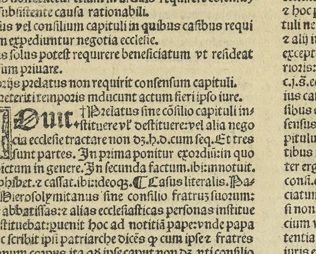 An illustration from Panormitanvs super tertio[-V.] Decretalium : Nicolai de Tvdeschis ... Commentaria in tertium Decretalium librum[-V. Decretalium libros] : unà cum summarijs & adnotationibus complurium doctissimorum iureconsultorum : ea nunc denuo fide excusa, ut mendae, si quae prius irrepserant, iam ferè nullae sint, 1546, leaf 136