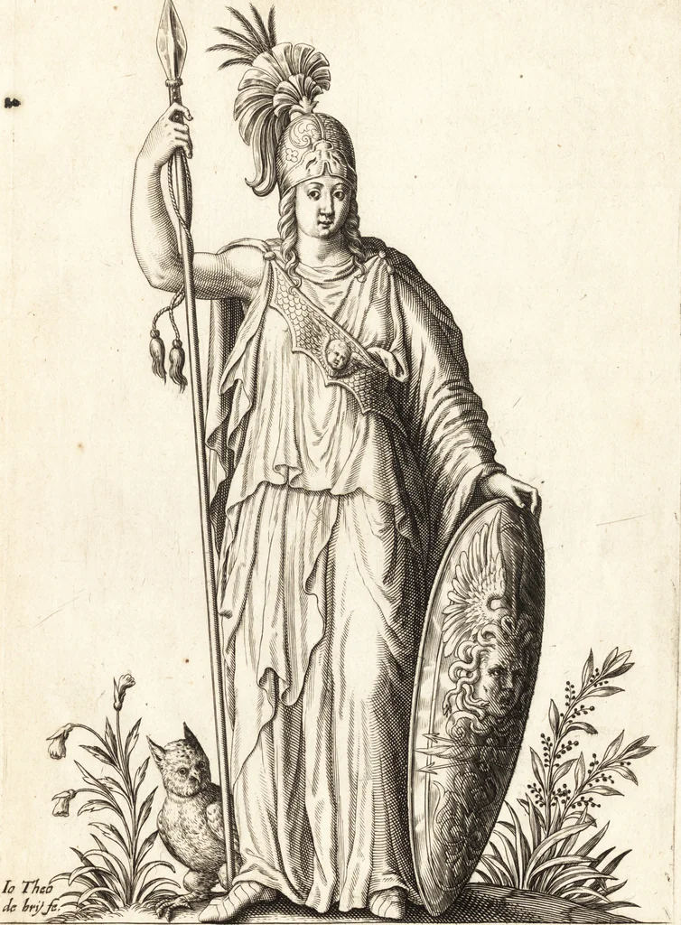An illustration from Parnassvs cum imaginibus mvsarvm deorumq[ue] praesidum Hippocrenes : omnia depicta sunt, & distichis latinis illustrata, 1601, leaf 36