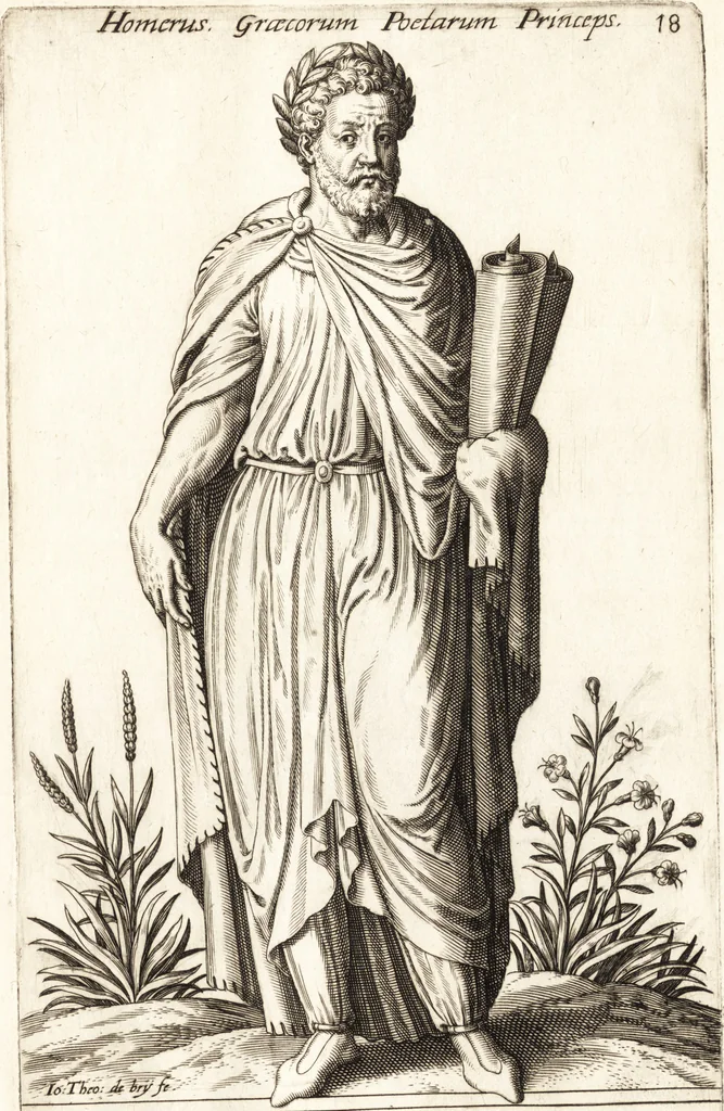 An illustration from Parnassvs cum imaginibus mvsarvm deorumq[ue] praesidum Hippocrenes : omnia depicta sunt, & distichis latinis illustrata, 1601, leaf 60