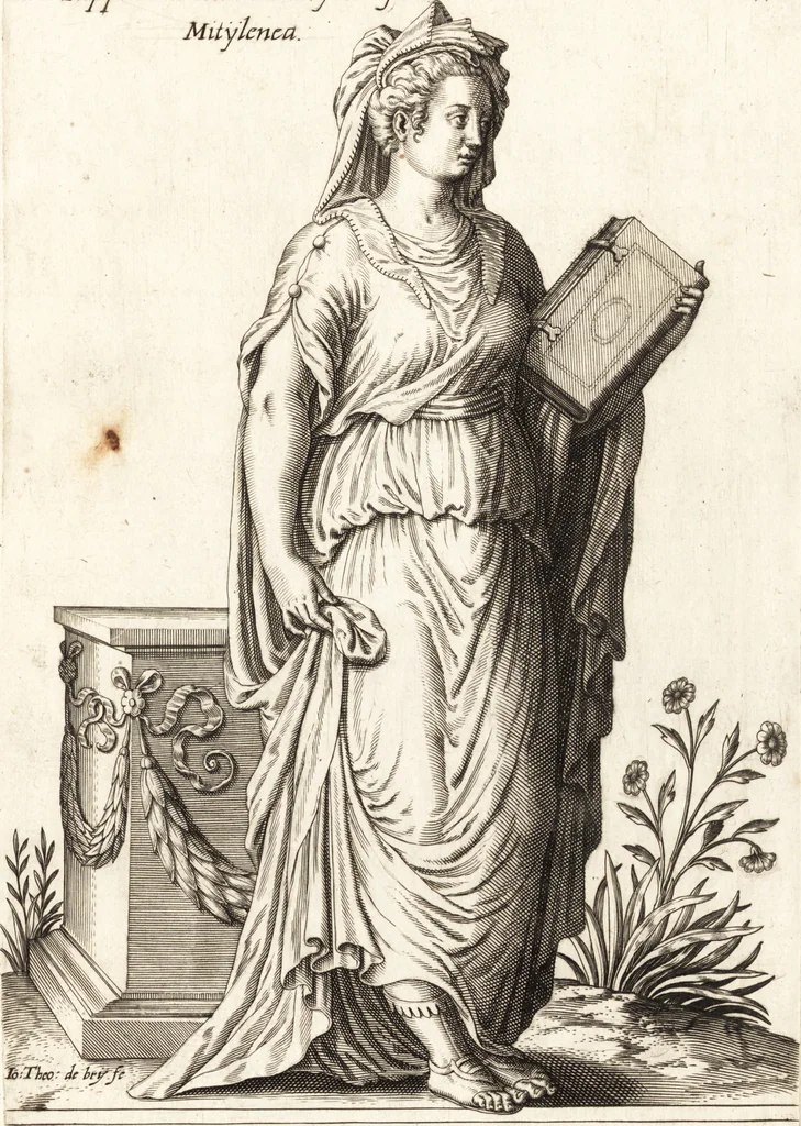 An illustration from Parnassvs cum imaginibus mvsarvm deorumq[ue] praesidum Hippocrenes : omnia depicta sunt, & distichis latinis illustrata, 1601, leaf 66