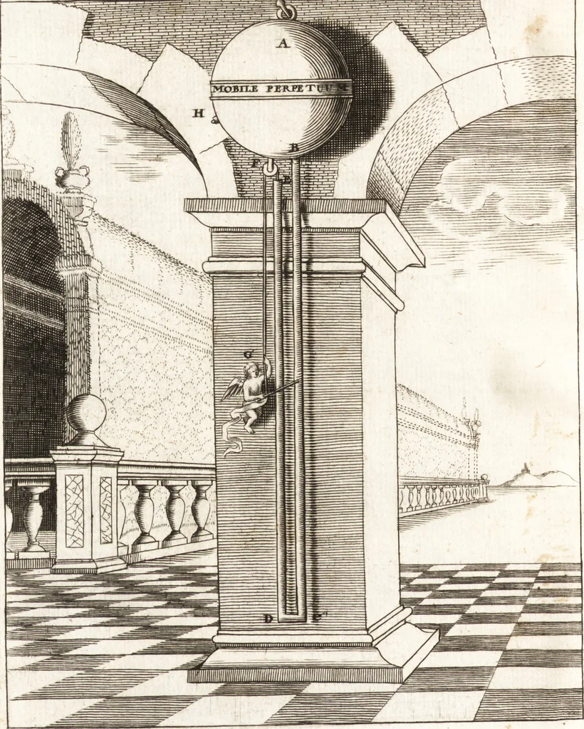 An illustration from P. Gasparis Schotti, Regiscuriani e Societate Jesu ... Technica curiosa, sive, Mirabilia artis, libris XII comprehensa .., 1664, leaf 1024