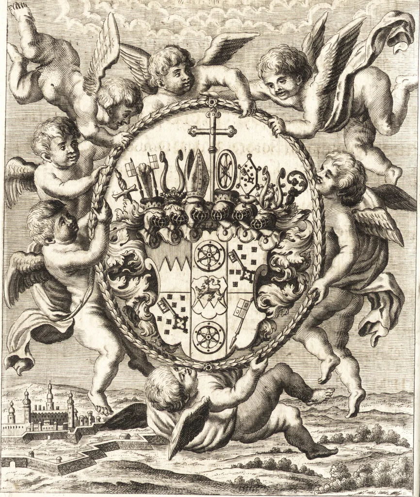 An illustration from P. Gasparis Schotti, Regiscuriani e Societate Jesu ... Technica curiosa, sive, Mirabilia artis, libris XII comprehensa .., 1664, leaf 12