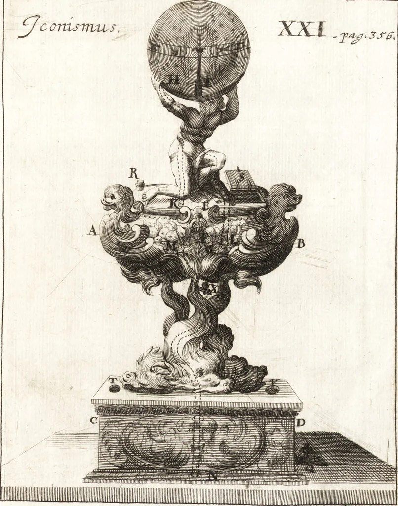 An illustration from P. Gasparis Schotti, Regiscuriani e Societate Jesu ... Technica curiosa, sive, Mirabilia artis, libris XII comprehensa .., 1664, leaf 443